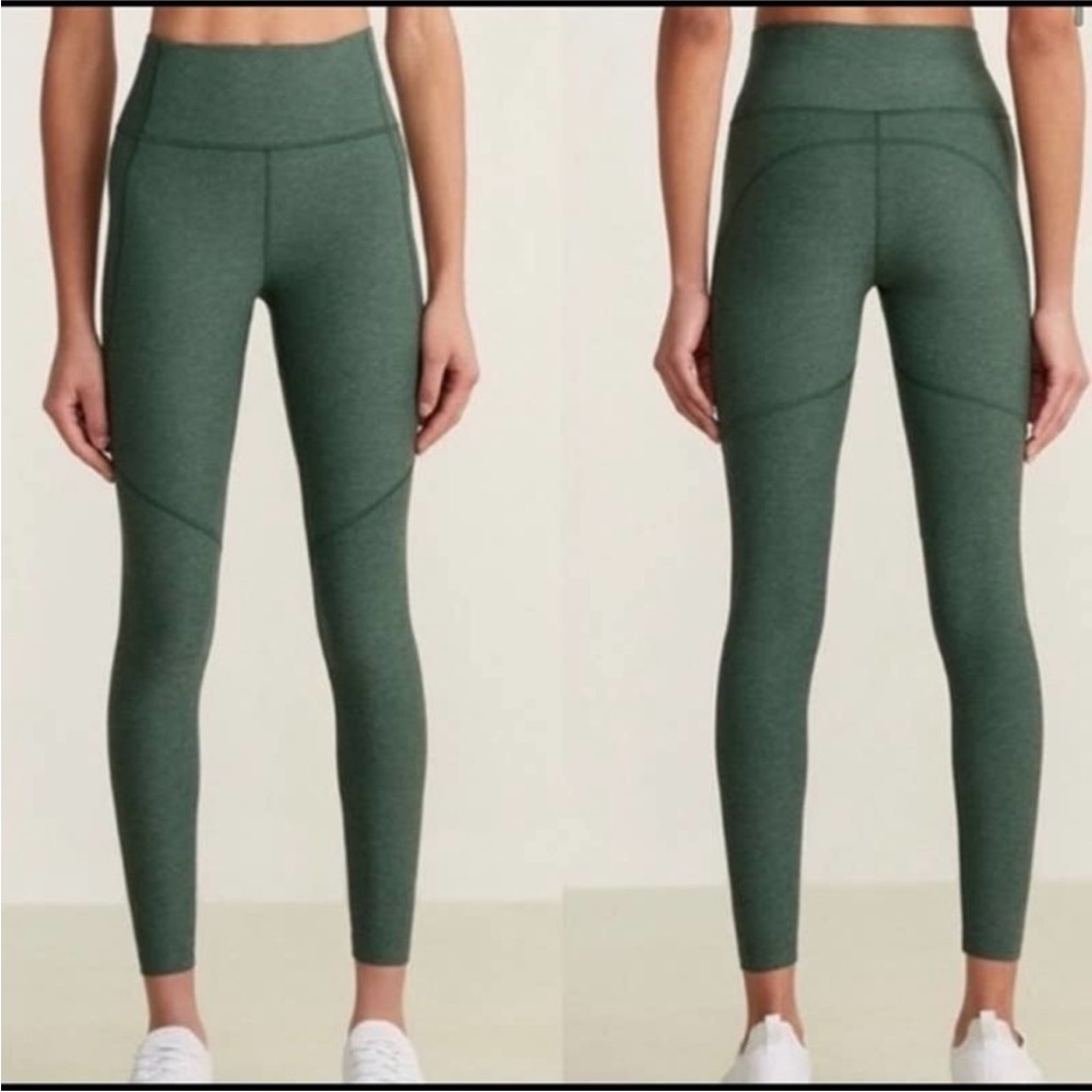 Outdoor Voices 7/8 Hunter Green Warmup Compression Leggings